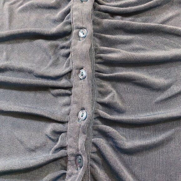 *nwt* With Jéan Alexa Blue Ruched Dress - Picture 5 of 11